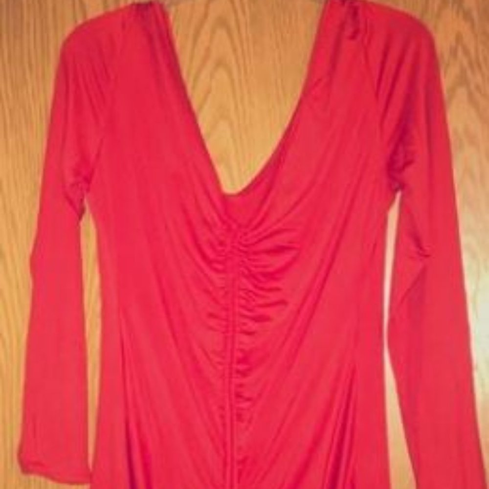 Red Drawstring Dress